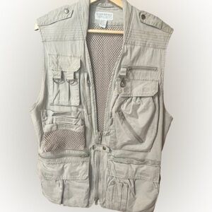 Banana Republic Safari & Travel Utility Multi-Pocket Vest Size Medium